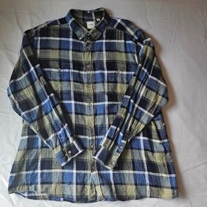 Men's ROWM Outdoor Flannel Long Sleeve Shirt (Plaid) size 3XT